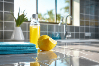 Taches de rouille sur carrelage nécessitant un nettoyage efficace
