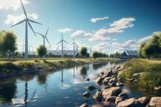 centrale électrique produisant de l'électricité et régulant l'énergie
