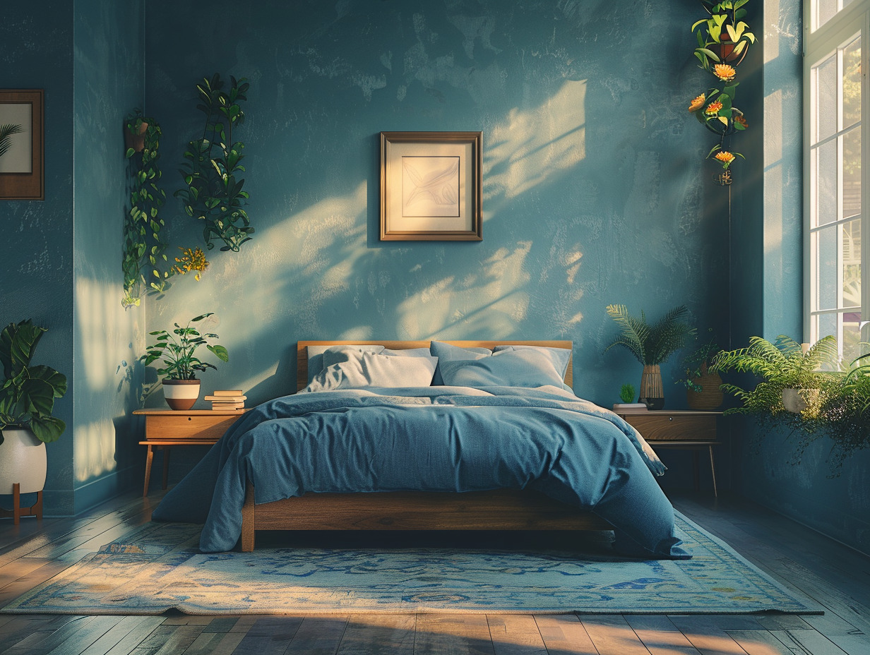 chambre bleu nuit