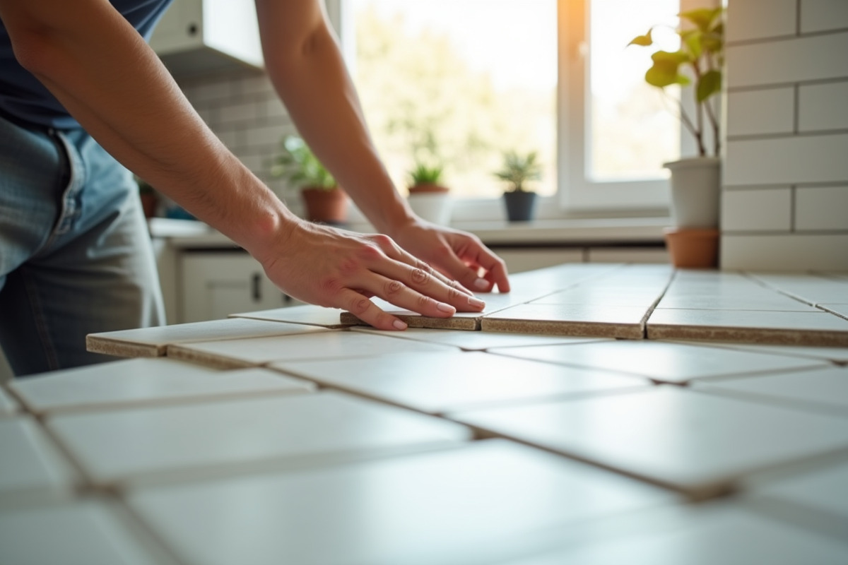 carrelage croisillon