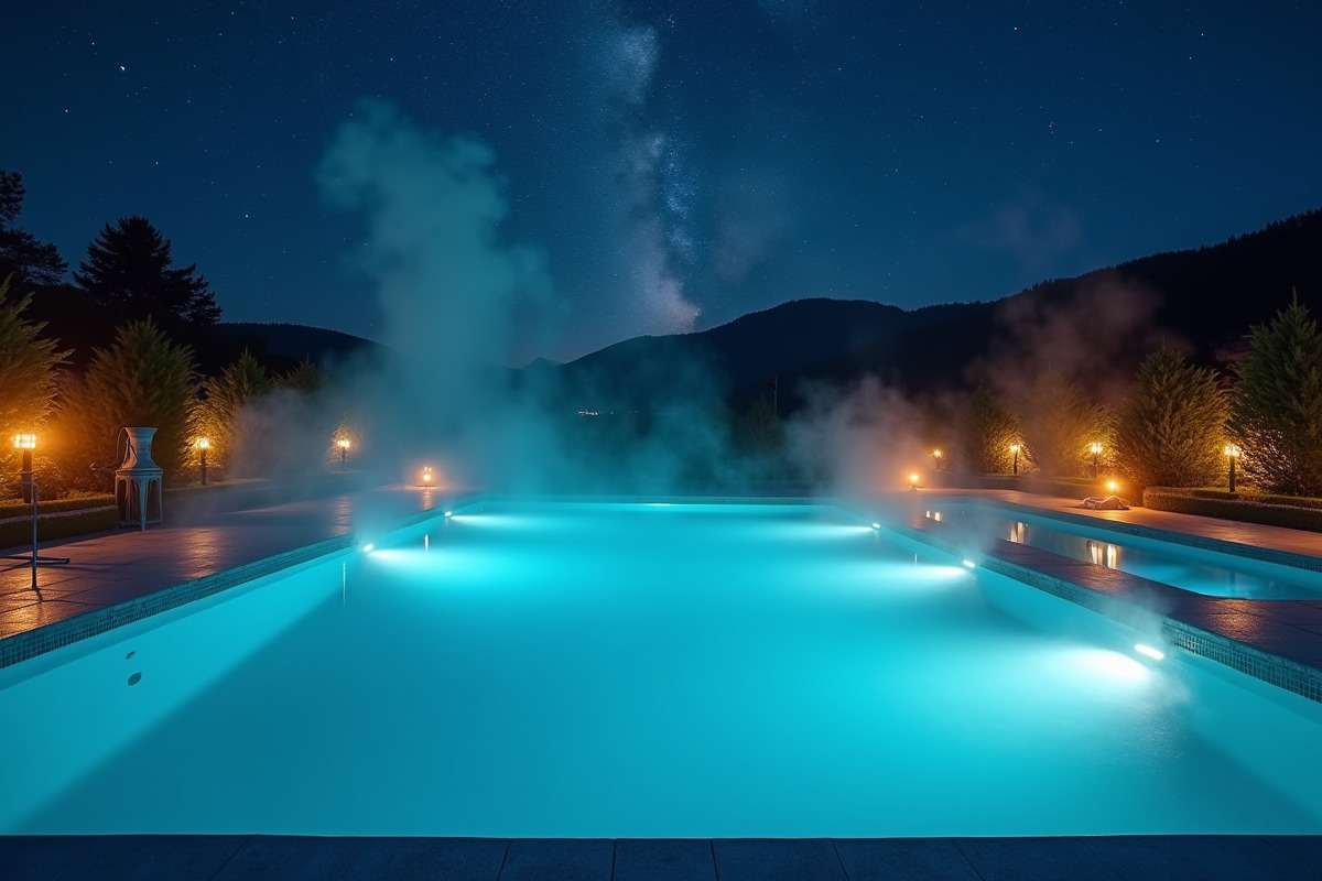piscine nuit