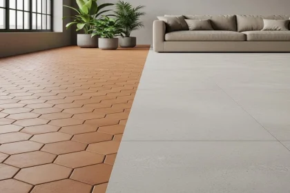 Le guide complet pour associer carrelage terre cuite et effet béton