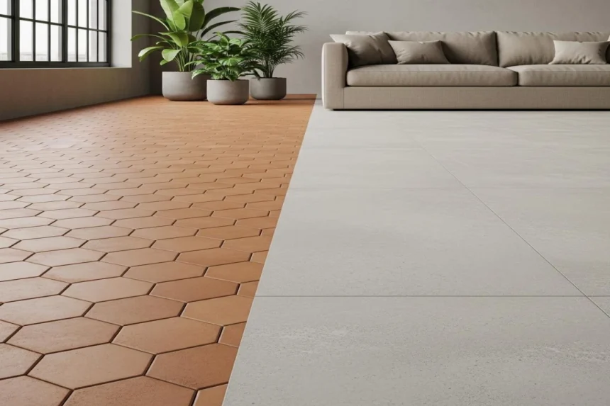 Le guide complet pour associer carrelage terre cuite et effet béton