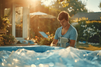 Matériel nécessaire pour coudre une bâche à bulles pour piscine