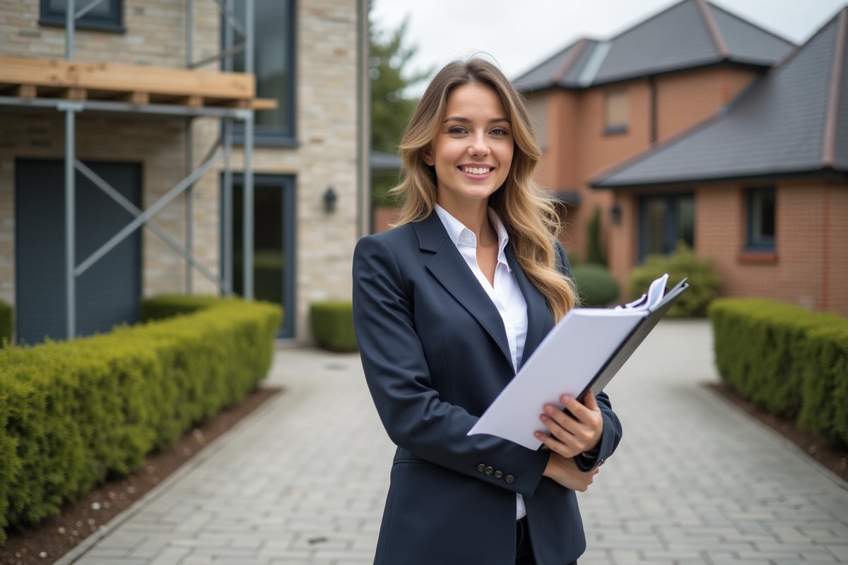 Architecte extérieure près d