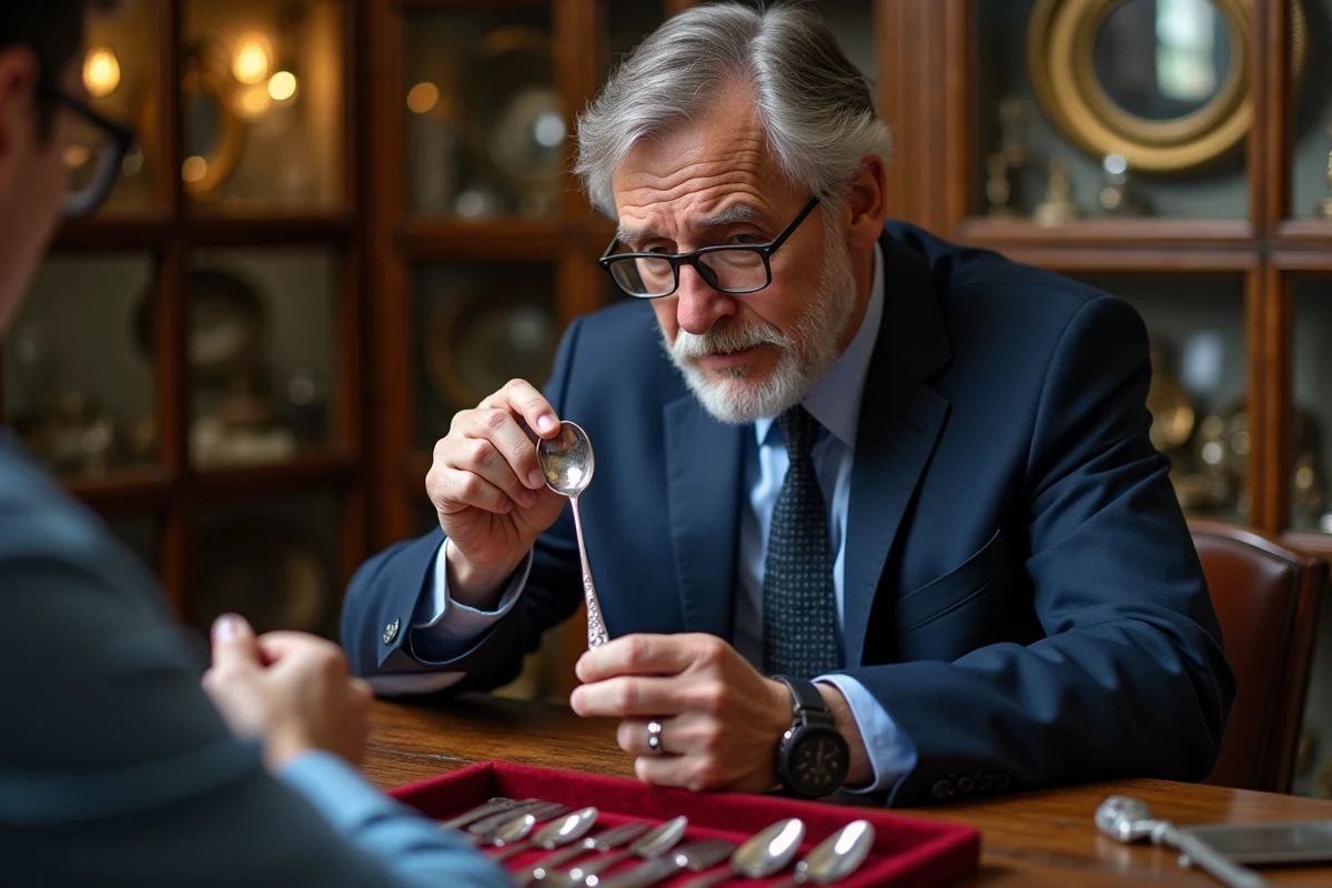 Estimateur professionnel discutant d